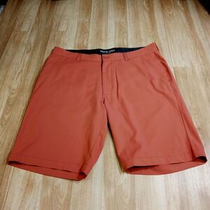 Haus of‎ Grey Matte Grey Shorts Mens 36 Golf Shorts Orange Polyester Lightweight